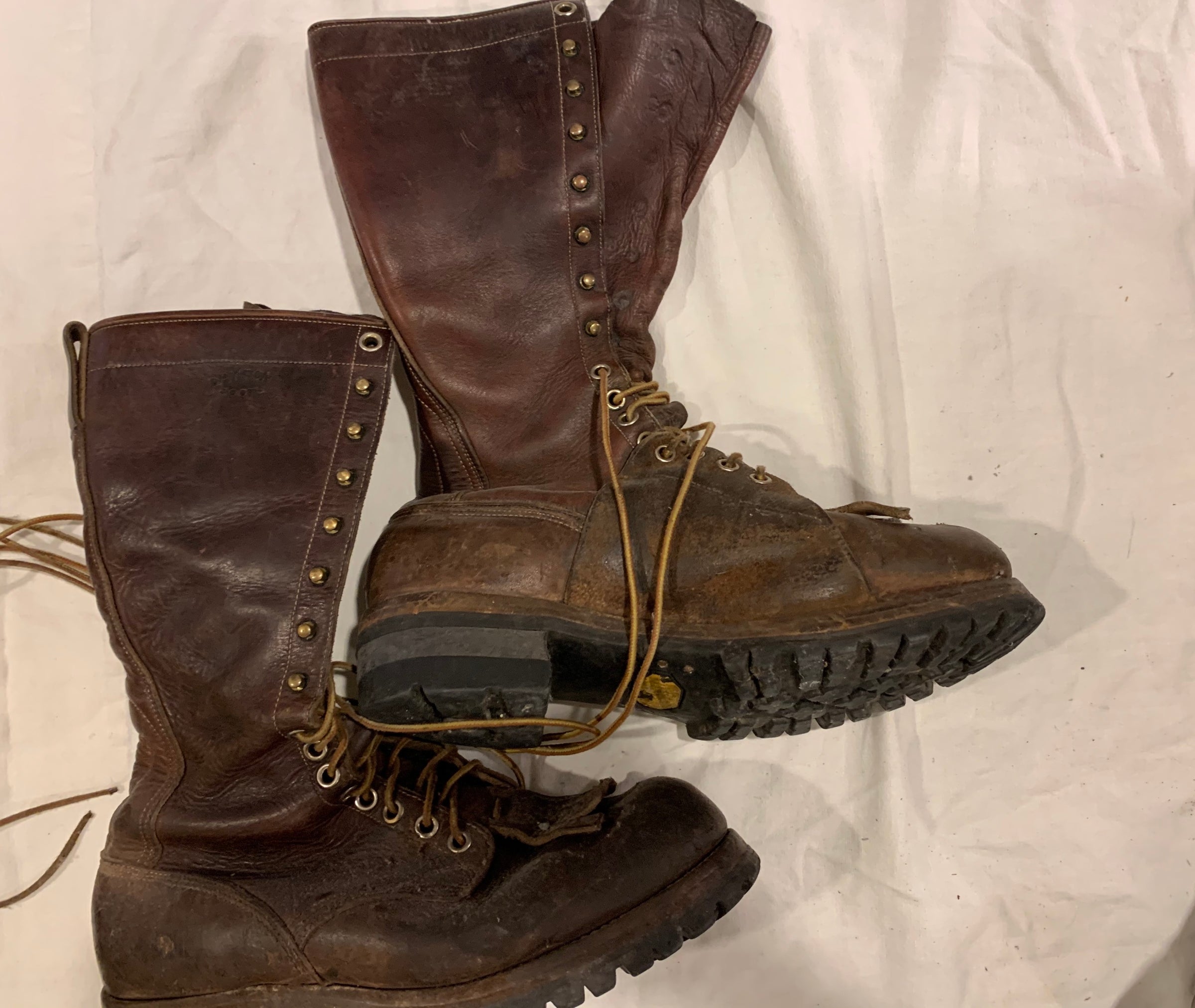 Vintage logger boots on sale
